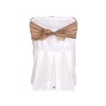 Arriendo Lazo Color Café organza