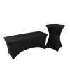 Mantel Spandex Rectangular Negro 1.80 x 0.70 x 0.75 mt.