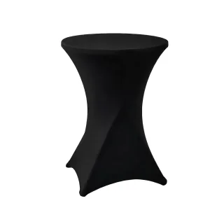 Mantel Spandex Redondo Negro mesa apoyo plegable 1.10 x 0.80 mt.